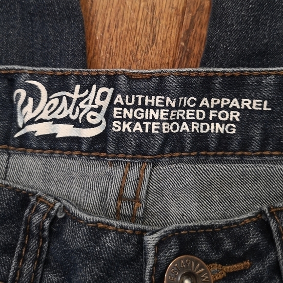 WEST 49 Kids Jeans, Blue, Relaxed Skateboarding Cut, Size 8 Kids - - Picture 5 of 8